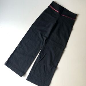 Lululemon Athletica Black Pants with Red Stitching